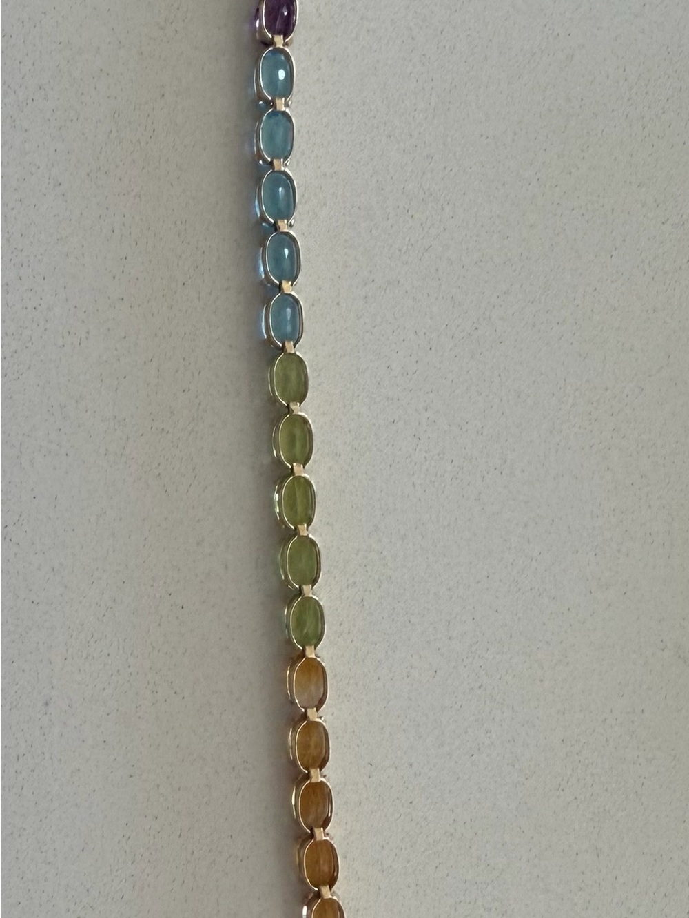 14kt multi stone bracelet - Picture 4 of 9